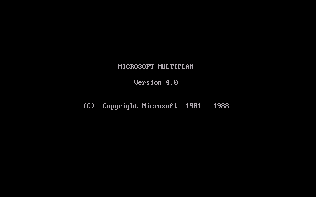 Multiplan 4 - Splash